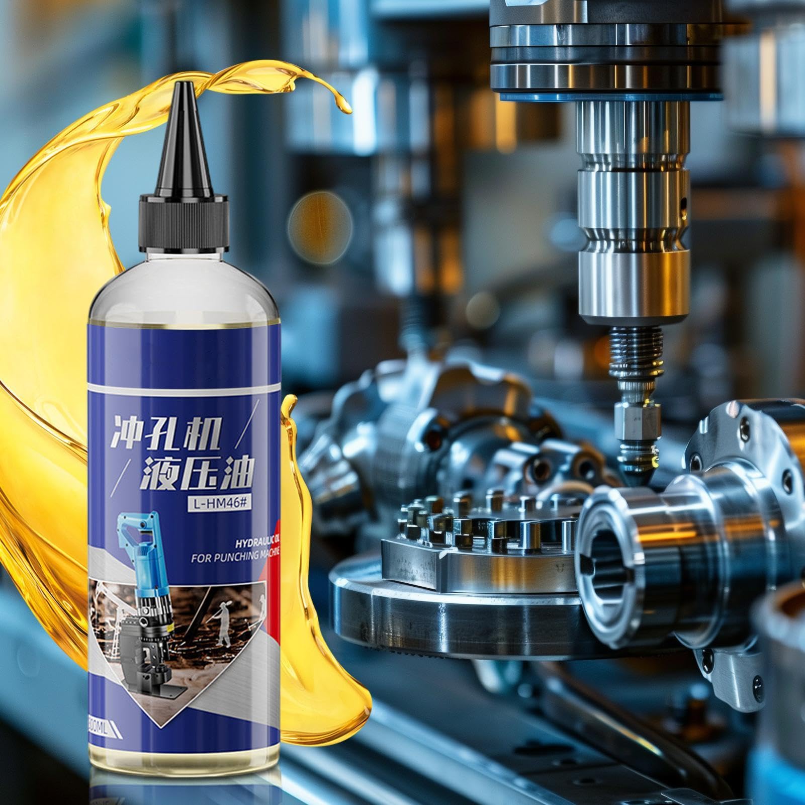 Huile pour cric hydraulique,liquide pour cric hydraulique - Huile de fourche hydraulique anti-usure Fluide de transmission hydraulique - Lubrifiant hydraulique, huile de levage hydraulique sûre pour M