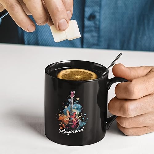 Miniatura 2 de Taza de instrumentos personalizada 2023, regalo para guitarrista eléctrico, taza de café colorida 2023, taza de regalo para amantes de la música,