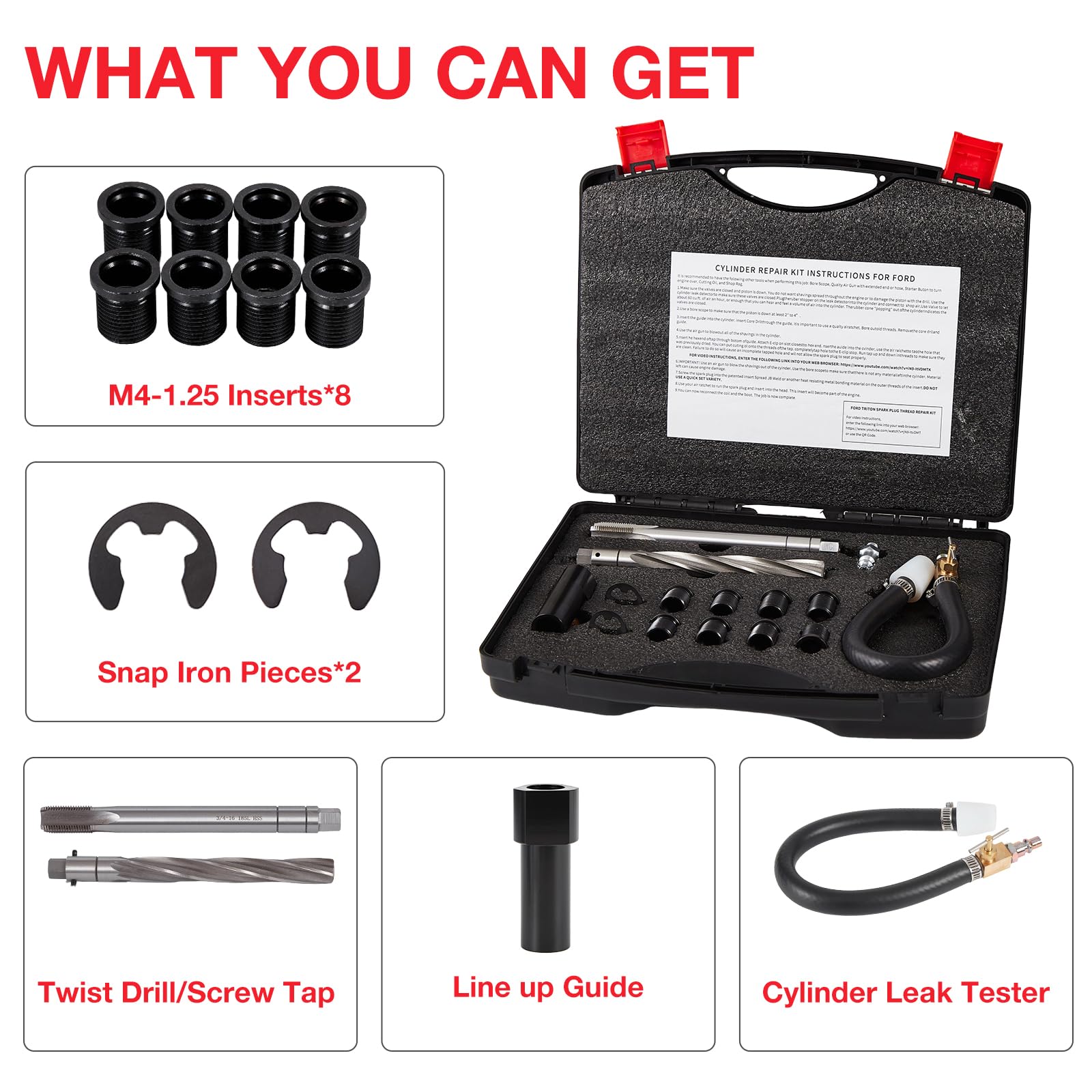 Sewing Thread Kit Time-Sert 0761 7/16-14 Inch Thread Repair Kit - Professional Grade Insert Kit Oem Thread Repair Kit - Foto 4