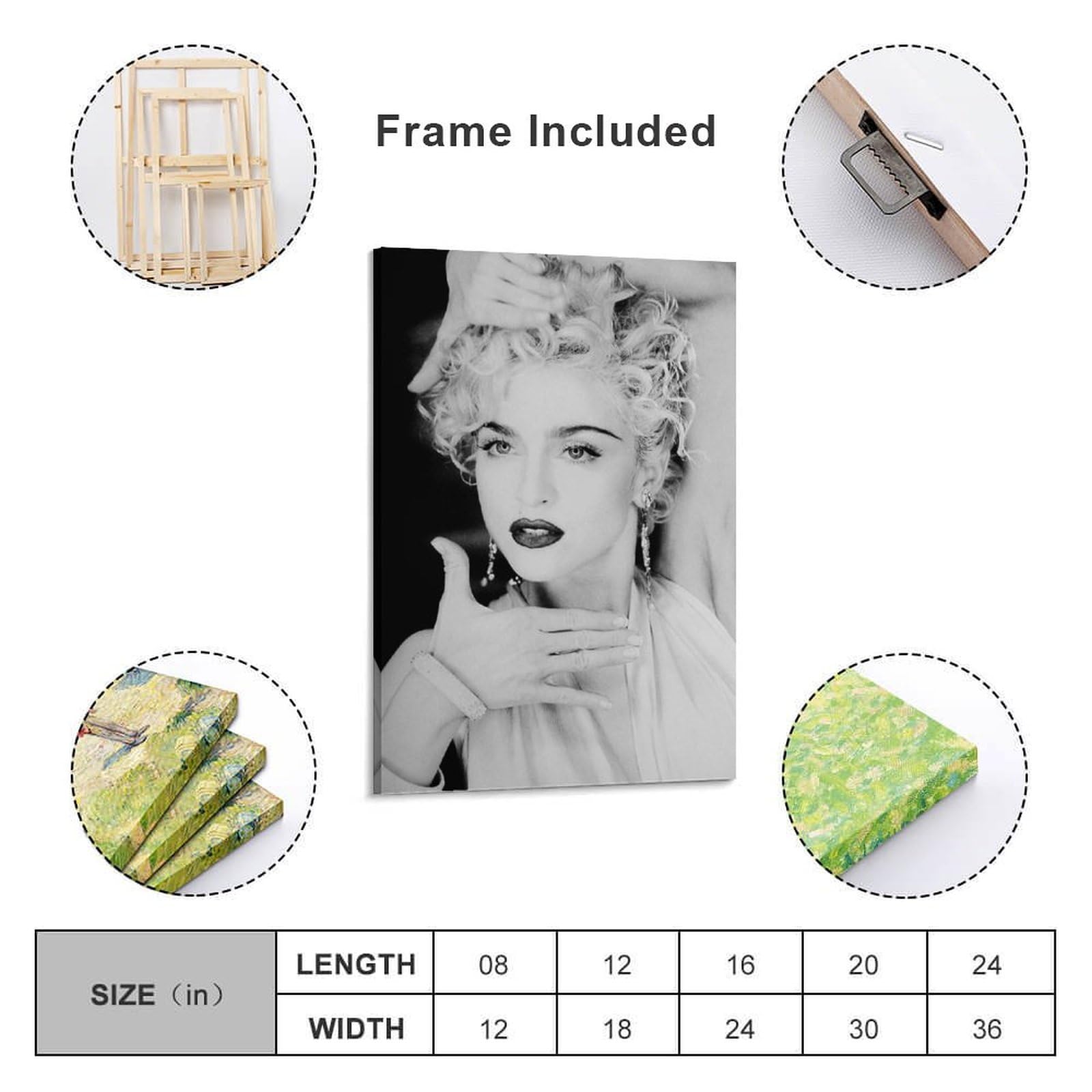 Amazon.co.jp: マドンナポスター ポスター 装飾 絵 キャンバス