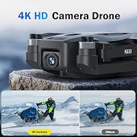 karuisrc K610 GPS Drón 4K UHD Kamerával - 249g Alatti Összecsukható Quadcopter, 20 Perc Repülési Idő, Követés Funkcióval, Kezdőknek, SD Kárt 2