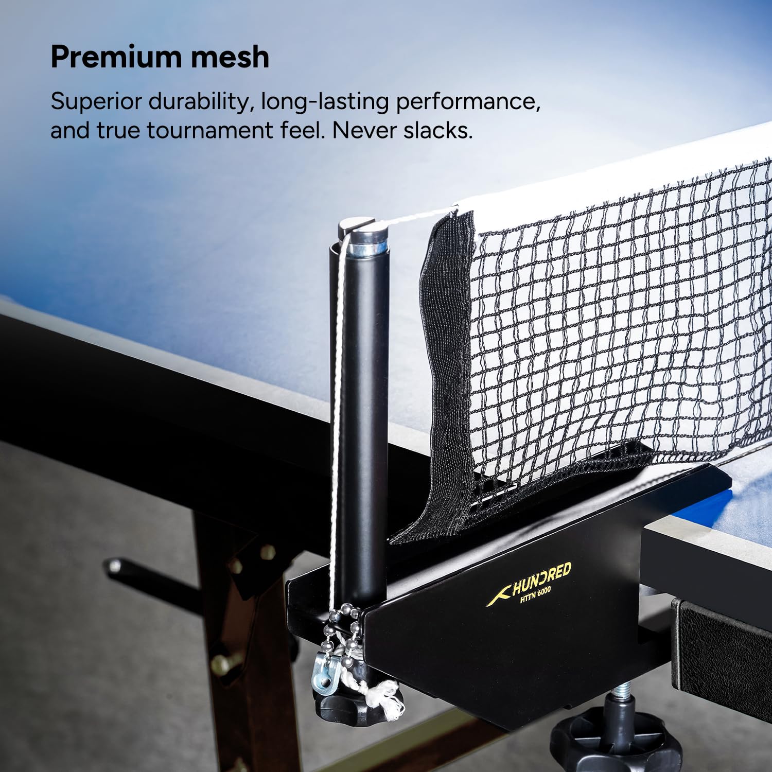 Table Tennis Net & Post Pro Series HTTN - 6000 | Professional Grade | Premium Cotton Net | Heavy-Duty Alloy Steel Frame | Quick Clamp Setup | Indoor & Outdoor 2