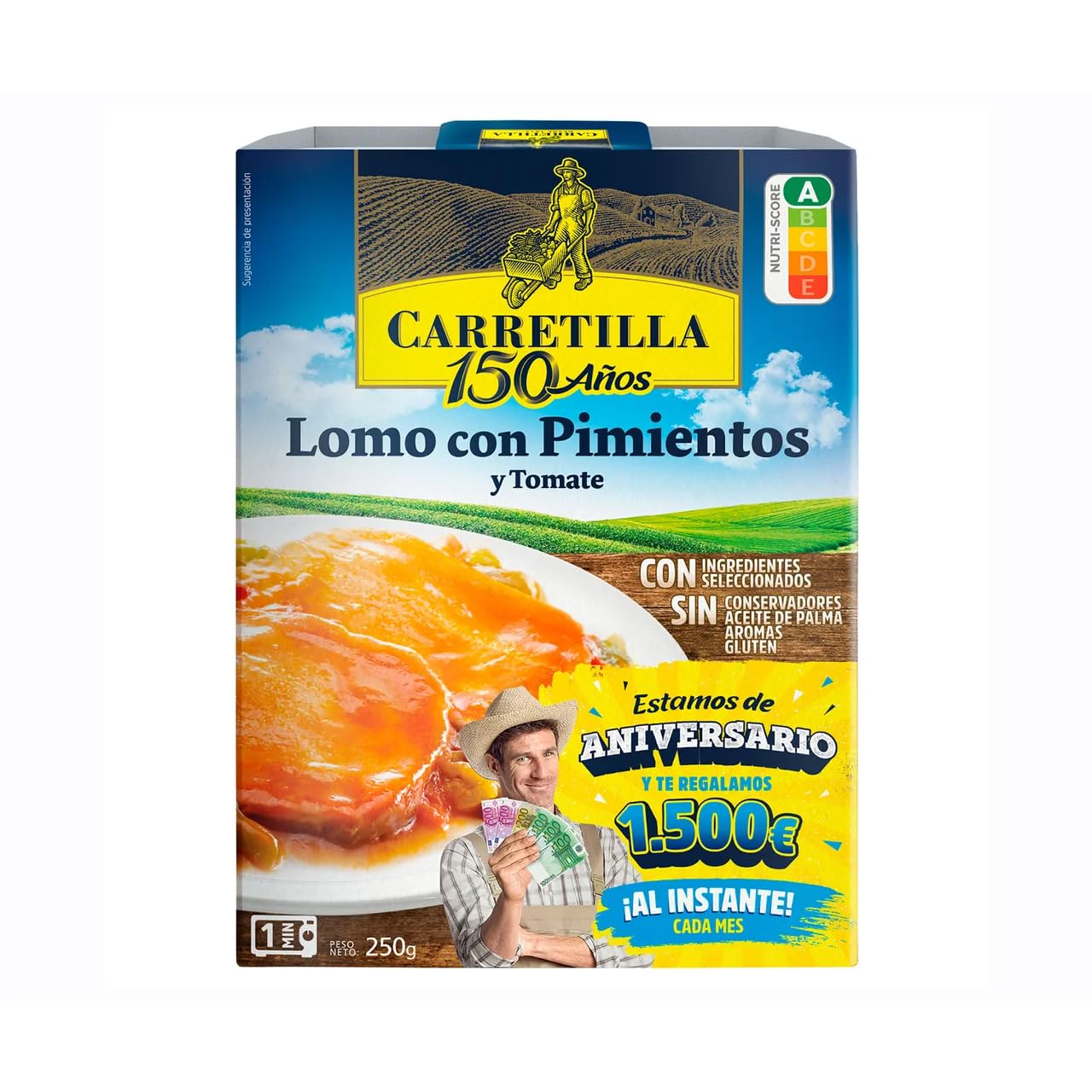 CARRETILLA Lende mit Paprika und Tomate 250 g. 4er Pack