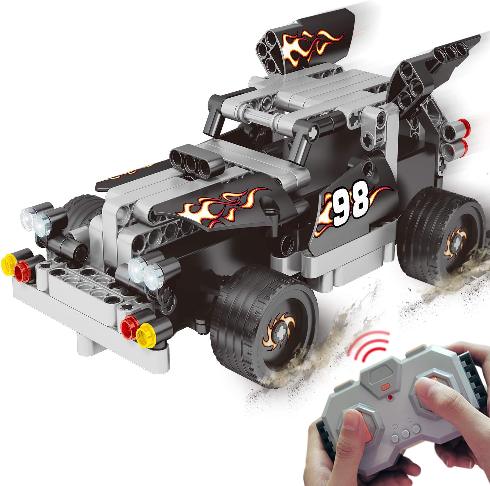 BIRANCO. STEM Building Toys for Kids 8,9-14 Year Old - Remote Control Racer Kit, Popular Girls and Boys Engineering Toy for Creative Play, Top RC Car Building Sets for Children Age 6-12