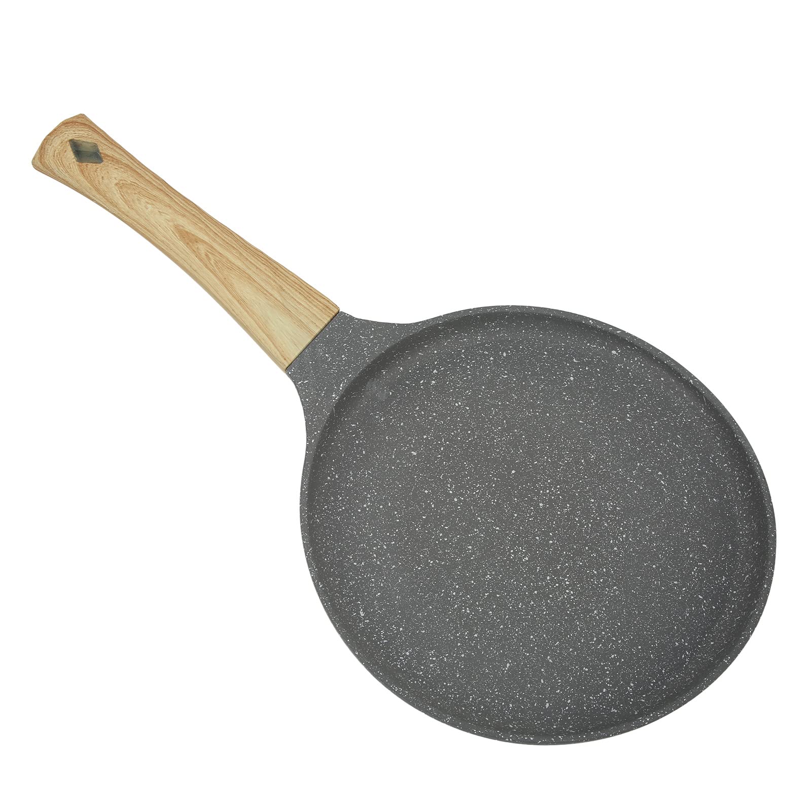 Cocoarm Patelnia, Patelnia do Naleśników ze Stopu Aluminium z Płaskim Dnem i Uchwytem, ​​równomierne Ogrzewanie, Nieprzywierająca do Jajek, Stek, Boczek, Omlet, Naleśniki, Użytku w Kuchni Domowej