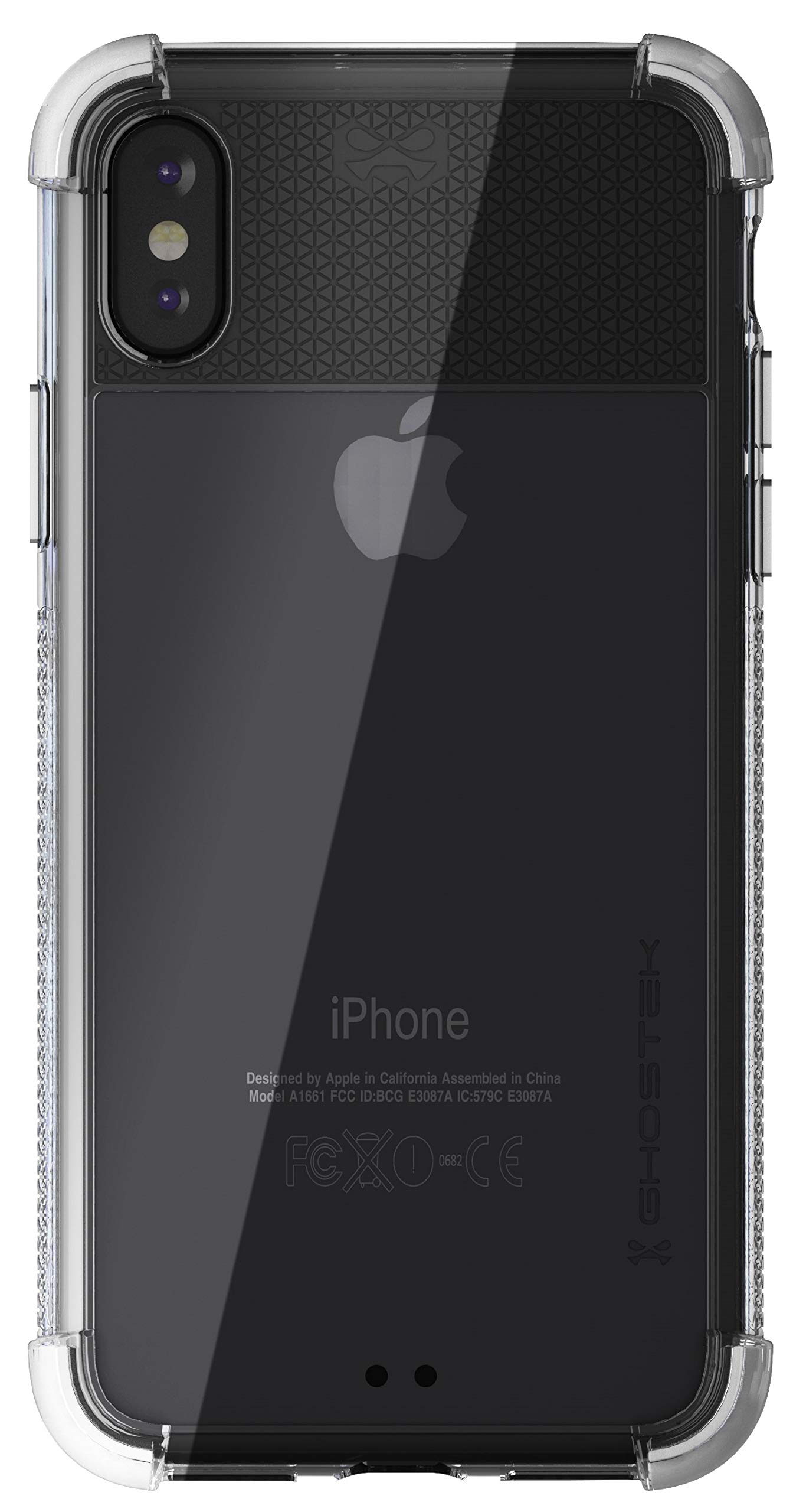 Ghostek Apple iPhone X Covert 2 Series Clear Protective Case Cover - White