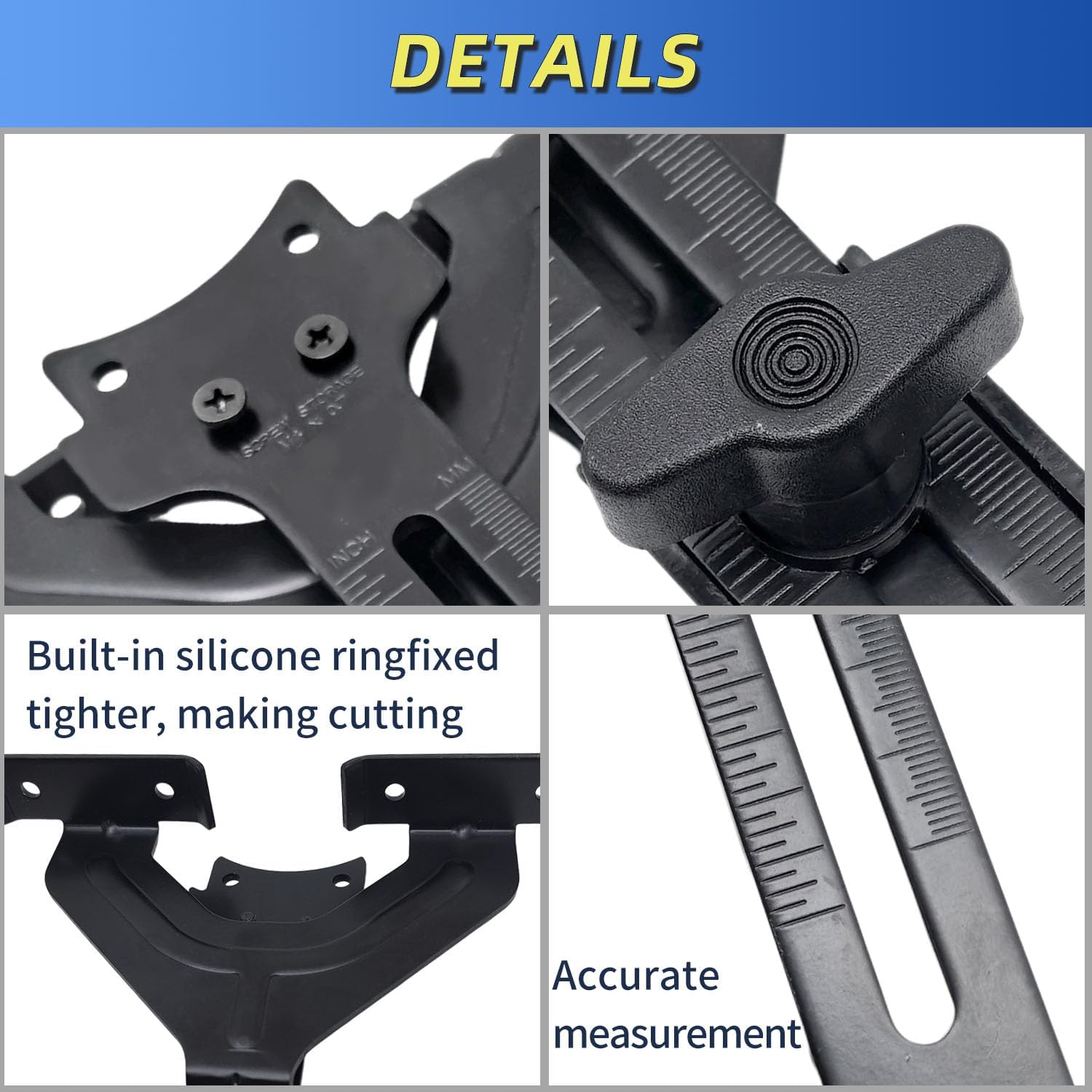 DNP618 Edge Guide for Fixed Base Compact Router, Compatible with DEWALT DCW600B, DWP611, DWP611PK & DNP612 Plunge Base, Fits DW6913 & Porter-Cable 450/451 – Adjustable & Quick Attachment