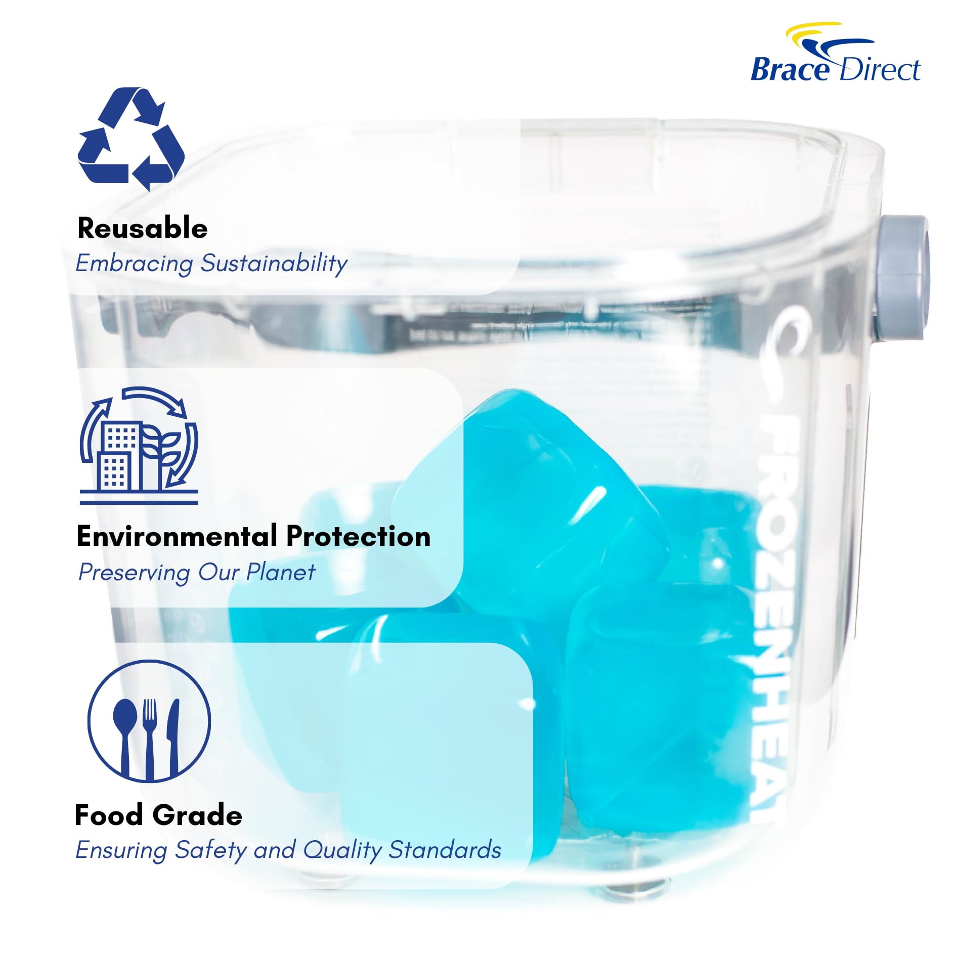 Amazon.com: Extra Large Reusable Ice Cubes (6 Pack) for Cold