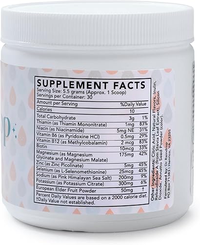 Miniatura 2 de Electrolitos en polvo, sabor a naranja sanguina, mezcla de bebidas de hidratación sin azúcar añadida, sin OMG, con citrato de potasio, hidratación