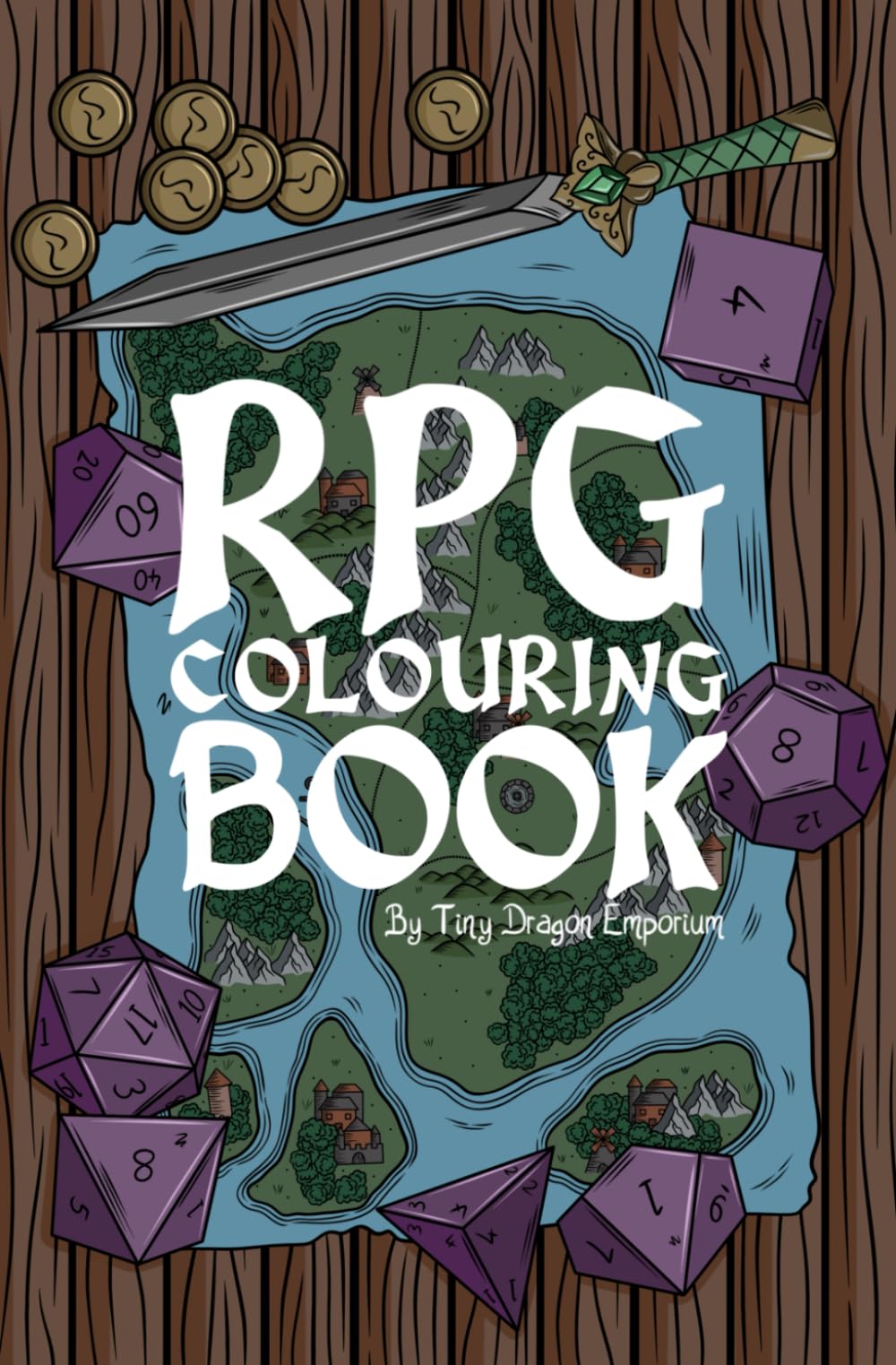 RPG Colouring book: Fantasy designs for all ages.