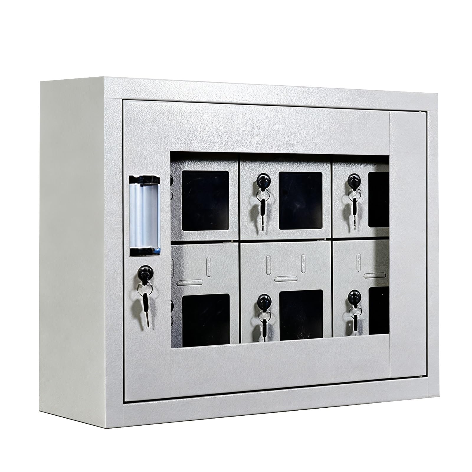 Casier de téléphone portable en acier 6 à 12 portes - Device Securi Solut (52x30x45 cm)