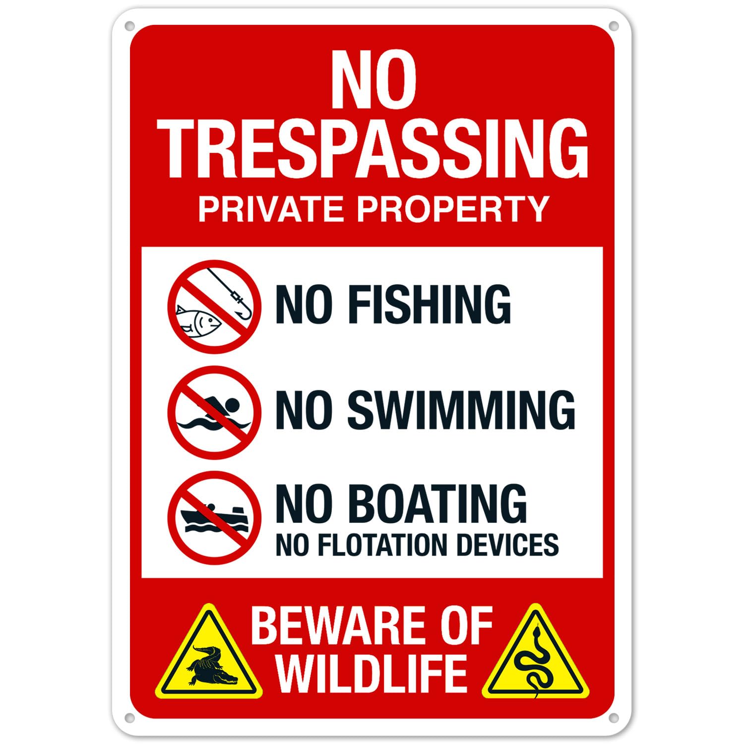 Outdoor Hiking Trail Walking Route Guide Safety Prompt Sign 12x8 Inch