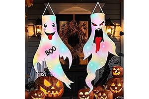 Spooktacular Ghost Windsocks for Spine-Tingling Outdoor Halloween Decor