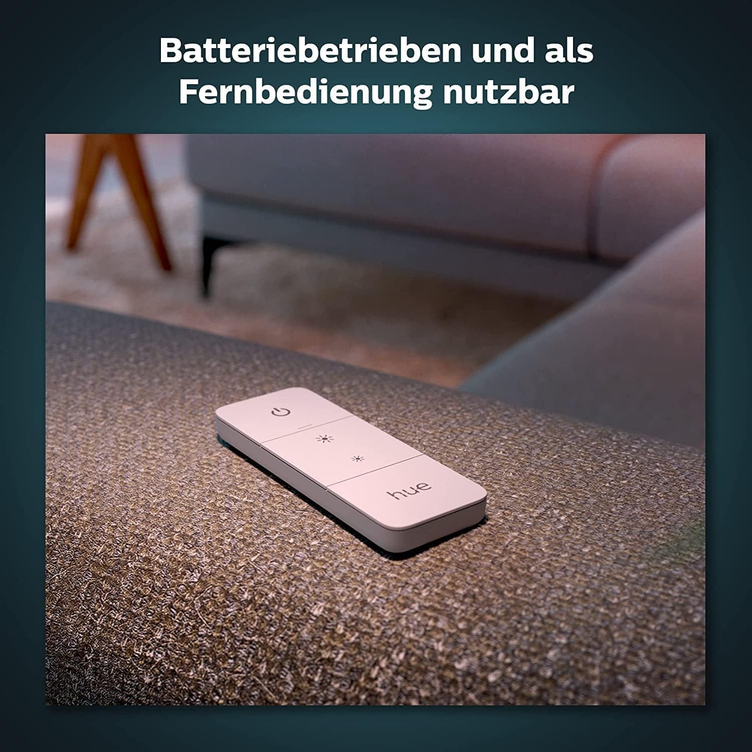 Philips Hue – 2er-Pack Dimmer Switch Weiß (EU/UK) smarter Dimmer zur Steuerung von Leuchten und Lichtszenen, kabelloser Lichtschalter ohne Installation, weiß
