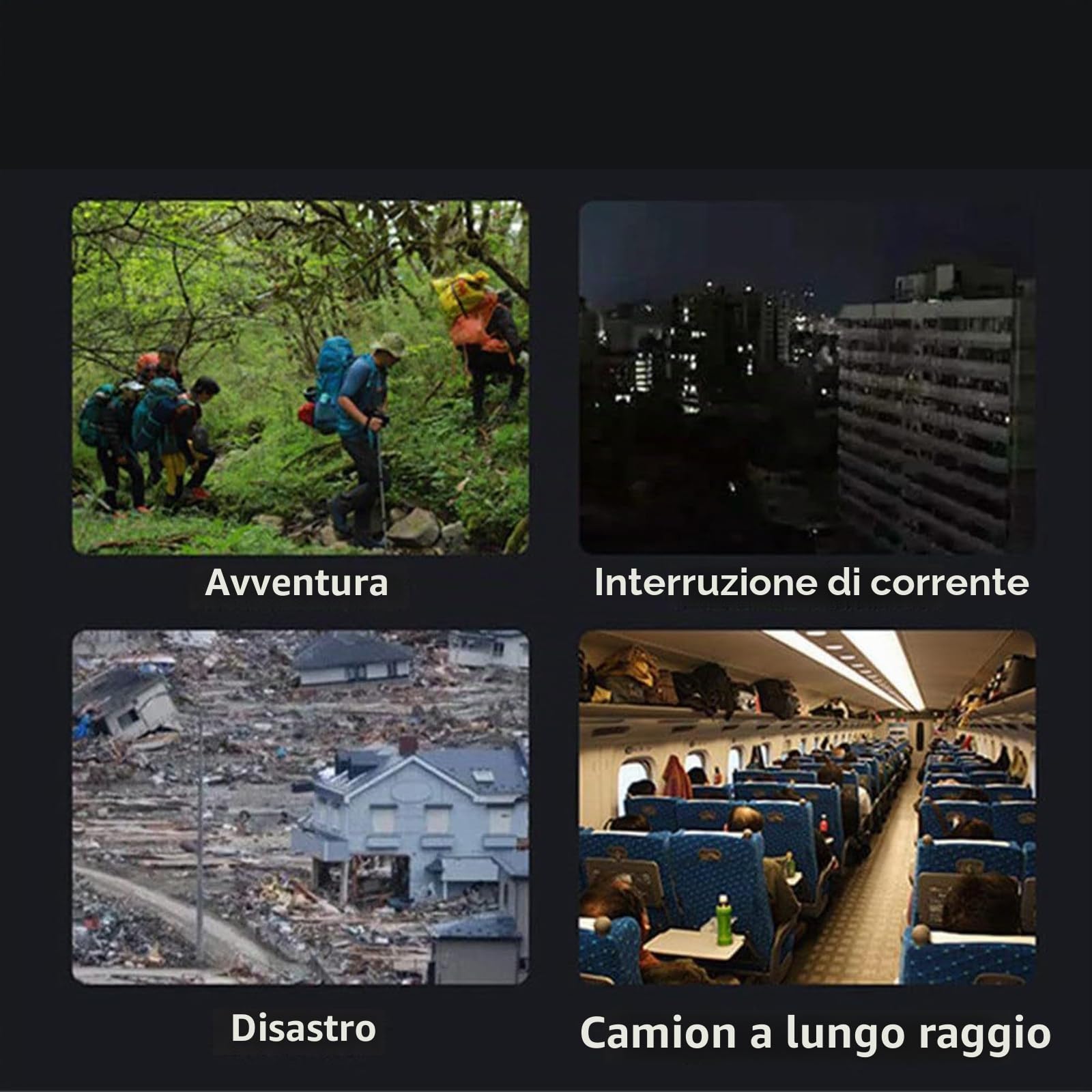 Generatore a Manovella da 500 W, 200 Wh, 46800 mAh, Stazione di Alimentazione Portatile con Presa, 220 V AC/DC/USB Generatori di Alimentazione Mobile, Alimentazione di Emergenza