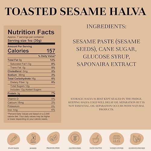 Vista 24 de Seed + Mill - Halva - Pistacho - Vegano, Kosher, sin gluten - Disfruta de este dulce suave y dulce hecho de pasta de sésamo y pistachos - Ideal