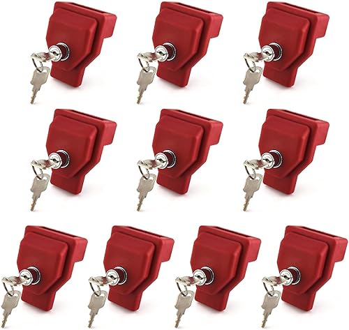 Vista 8 de Plástico, cerradura de mano Glad, con llave similar, paquete de 3