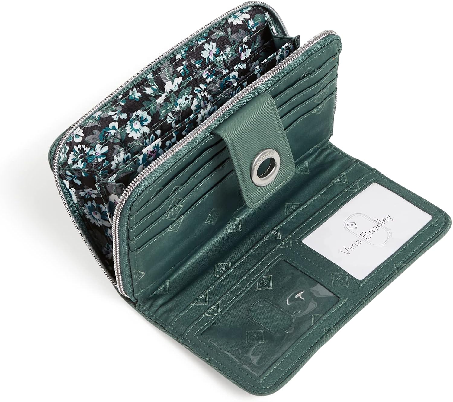 Women's Performance Twill Turnlock Wallet With RFID Protection - Image 2