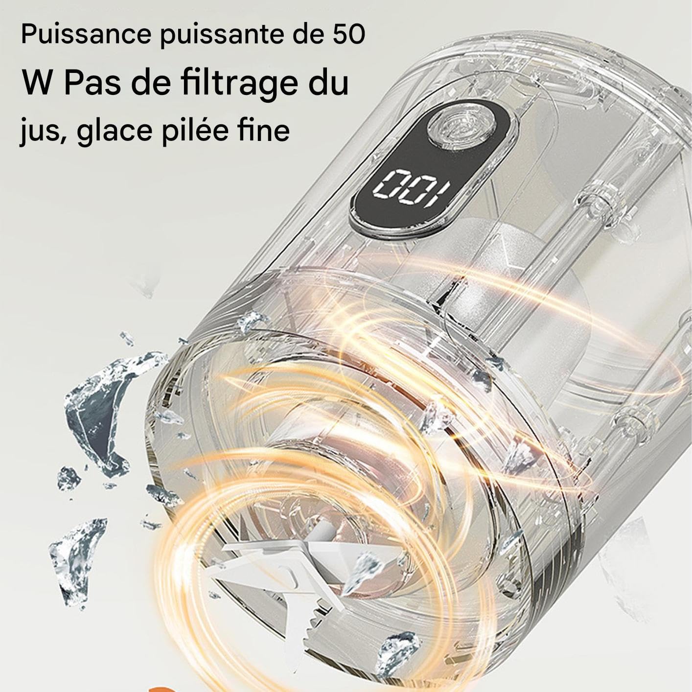 Centrifuga - Estrattore di frutta e verdura, frullatore con grande schermo