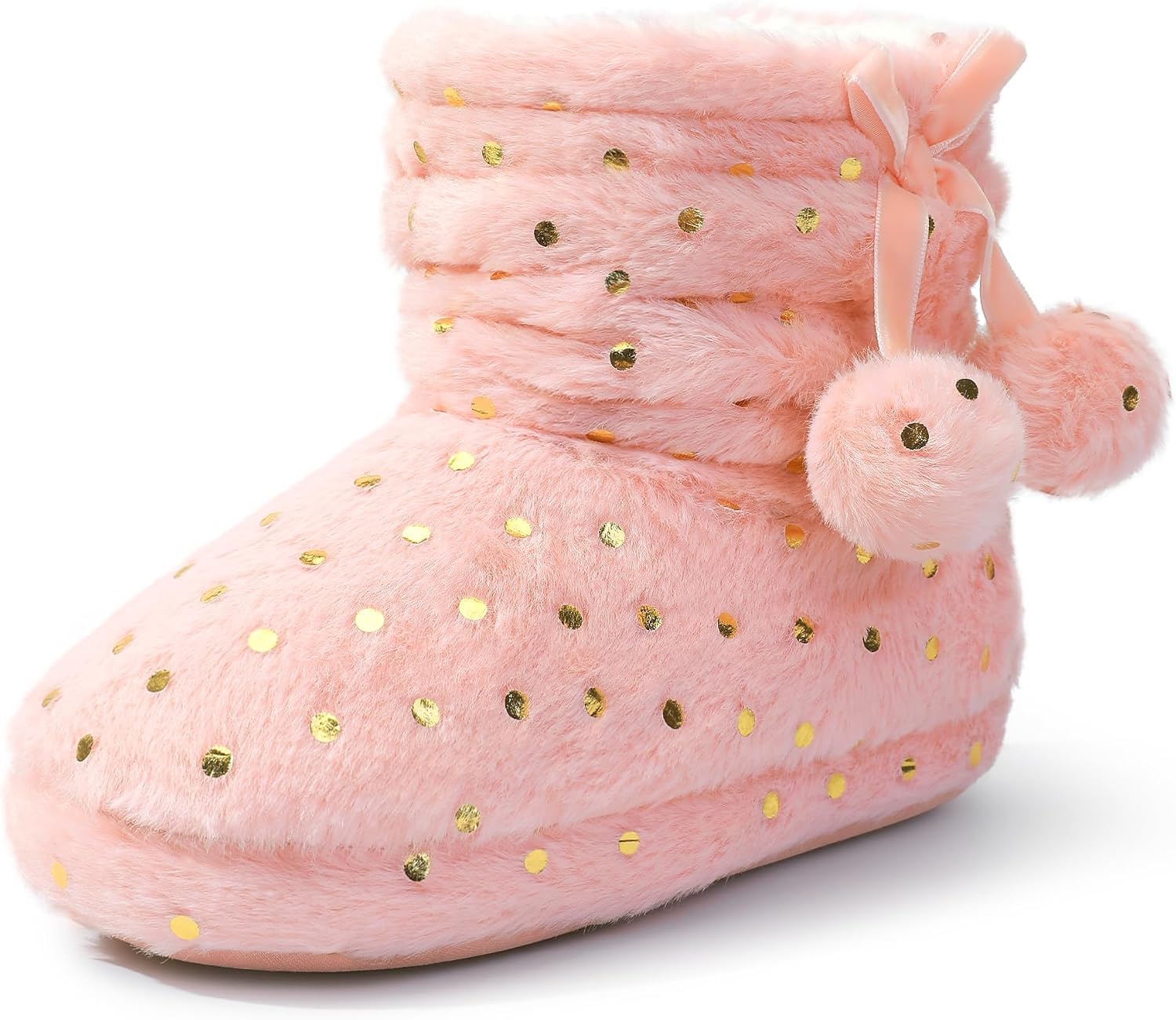 Bigwow Girls Boot Slippers Fluffy Fuzzy Winter Warm Slippers