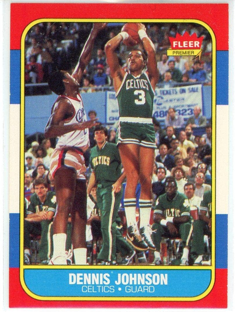 Dennis Johnson 1986 Fleer Card #50 - Unsigned Basketball Cards