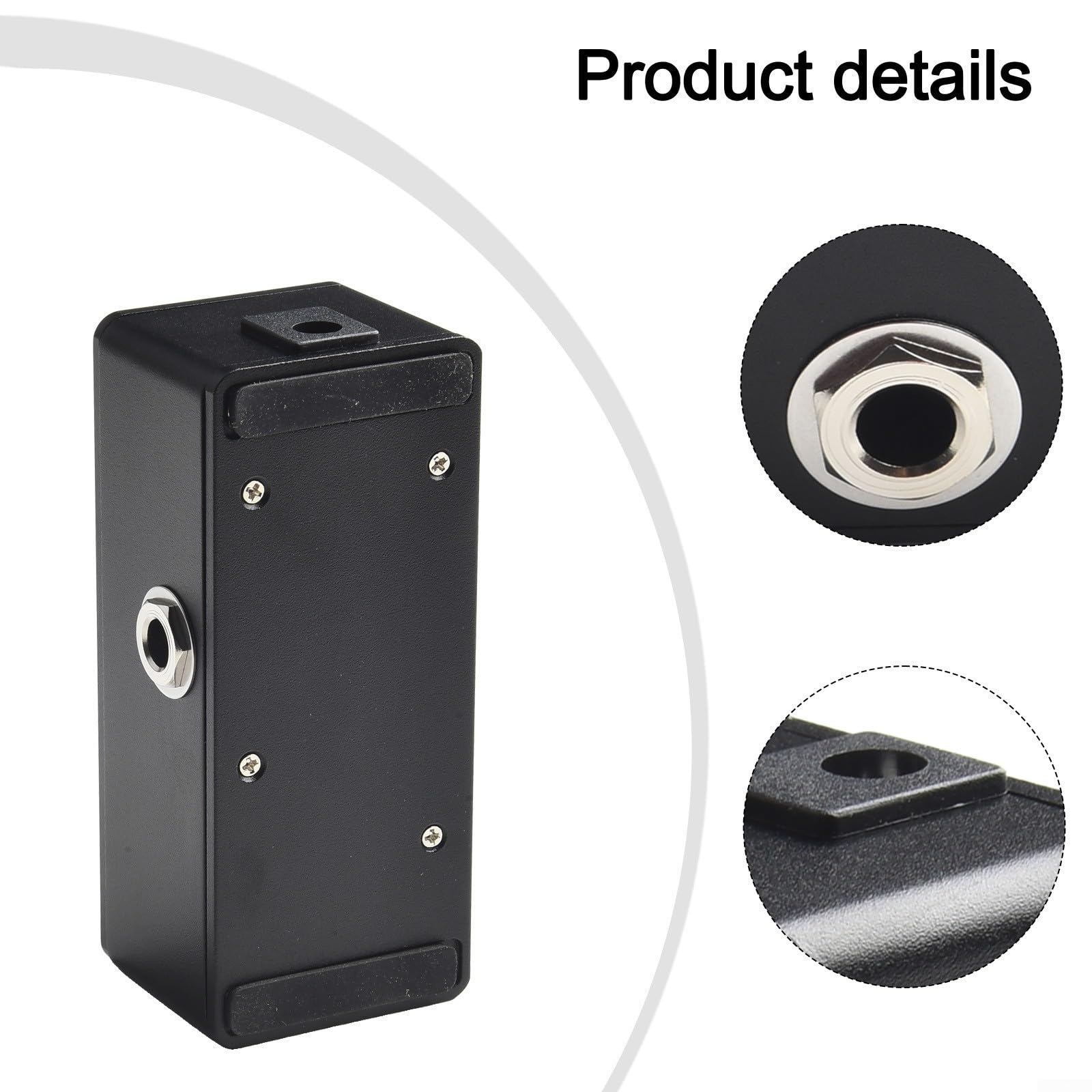 Rowin Pédale d'accordeur de guitare avec design compact et écran LCD pour un accordage précis sur une large gamme