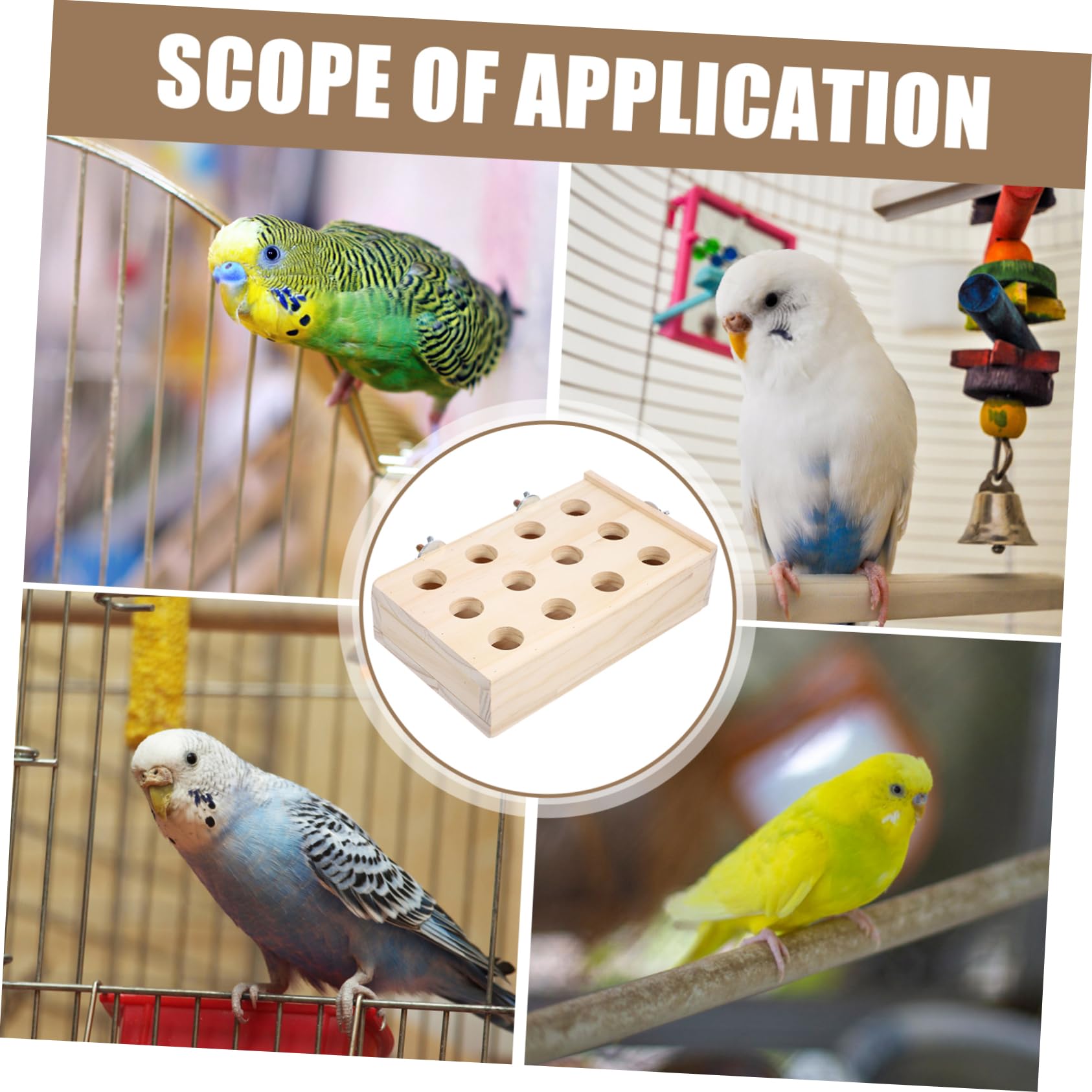 BESPORTBLE 4pièces Jouet à Déchirer pour Perroquet Accessoire Ludique pour Cage Jouet à Mâcher pour Intelligence Détente Oiseaux