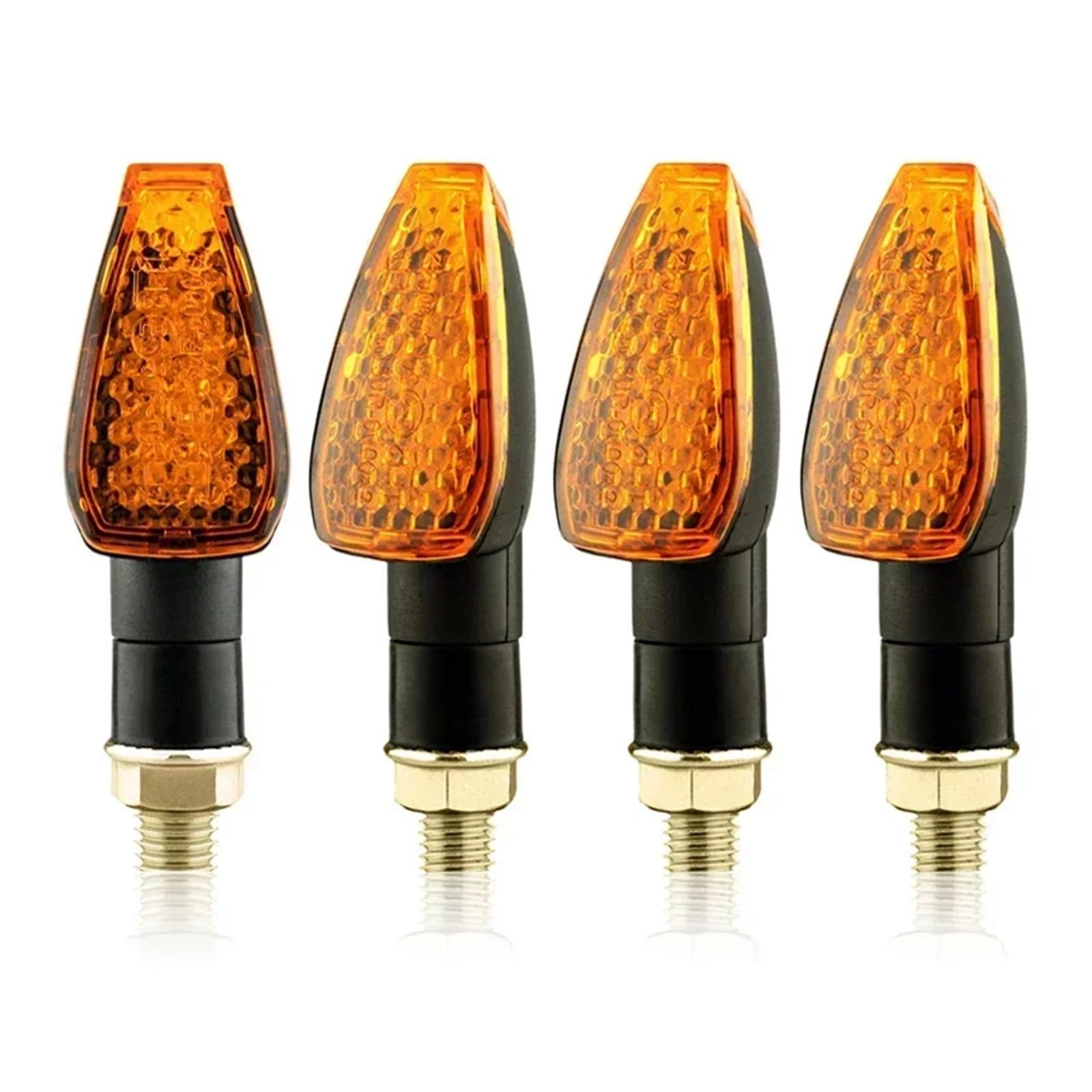 Indicatori Di Direzione Per Motociclette Omologati E50 Mark Indicatore Di Direzione 14 LED Indicatore Di Direzione Luce Ambra 12 V/24 V M10 indicatoris direzione