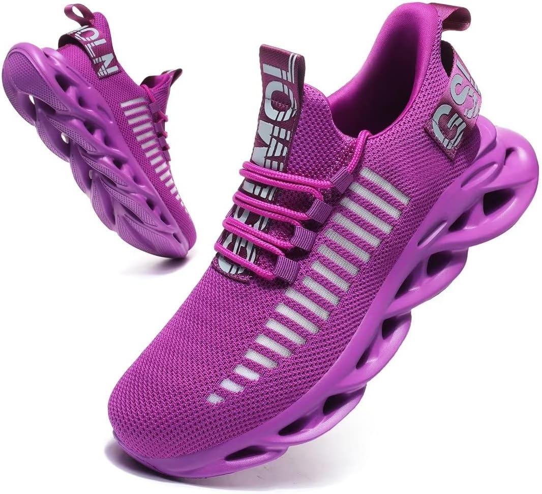 JakcuzWomen's Lace Up Walking Shoes Breathable Ultra Lightweight Sport Casual Ladies Girls Fashion Platform Sneakers