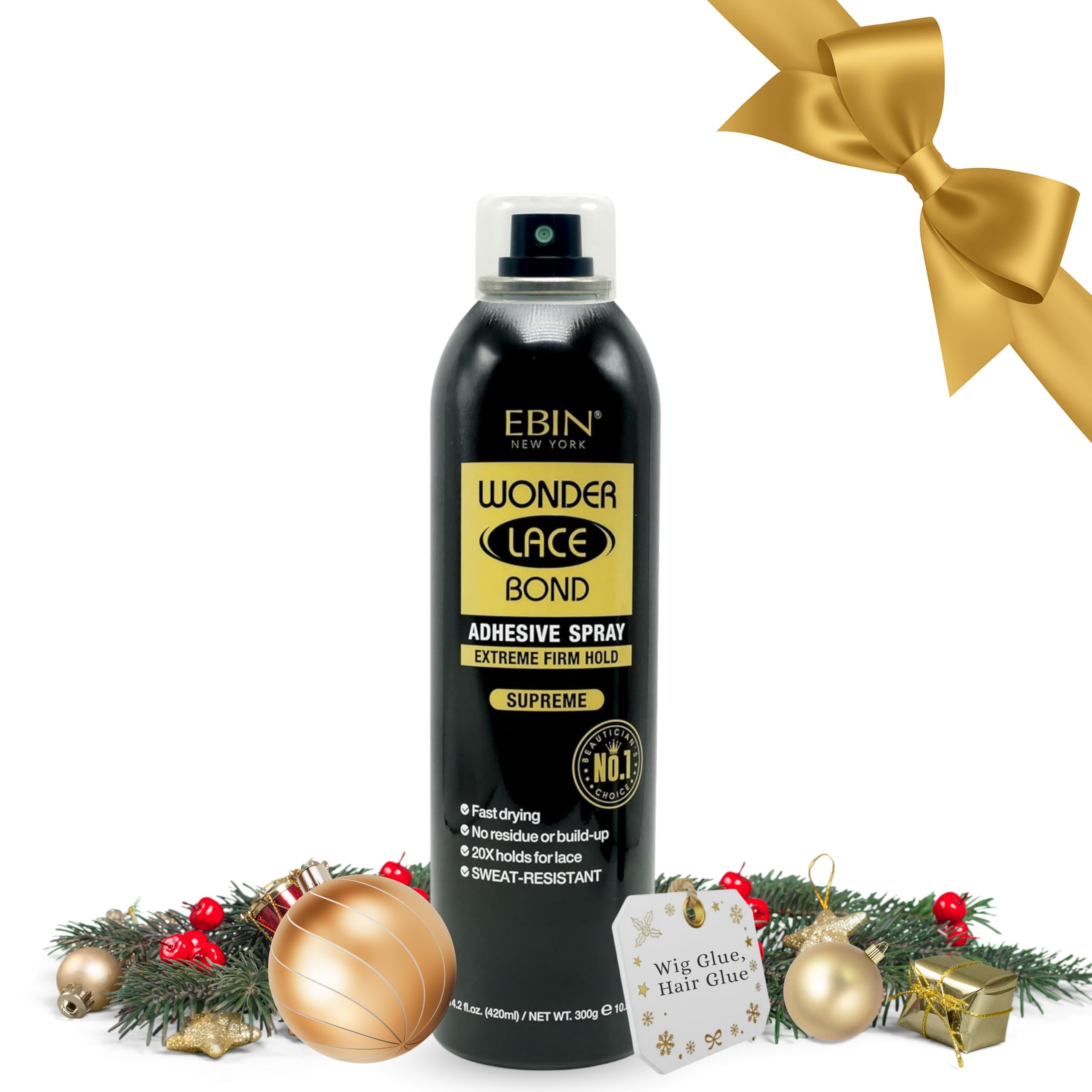 EBIN NEW YORK Wonder Lace Bond Adhesive Spray (Supreme Hold, 14.2oz/ 400ml)