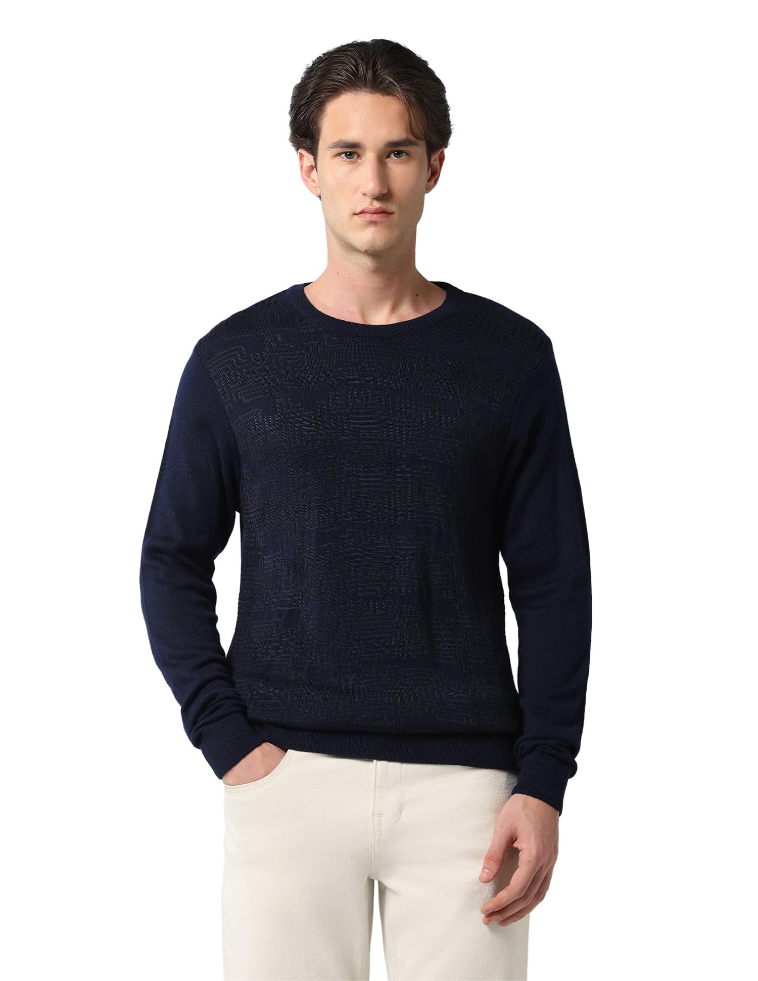 SWFGA30616 Brown Mens Sweater-image-5