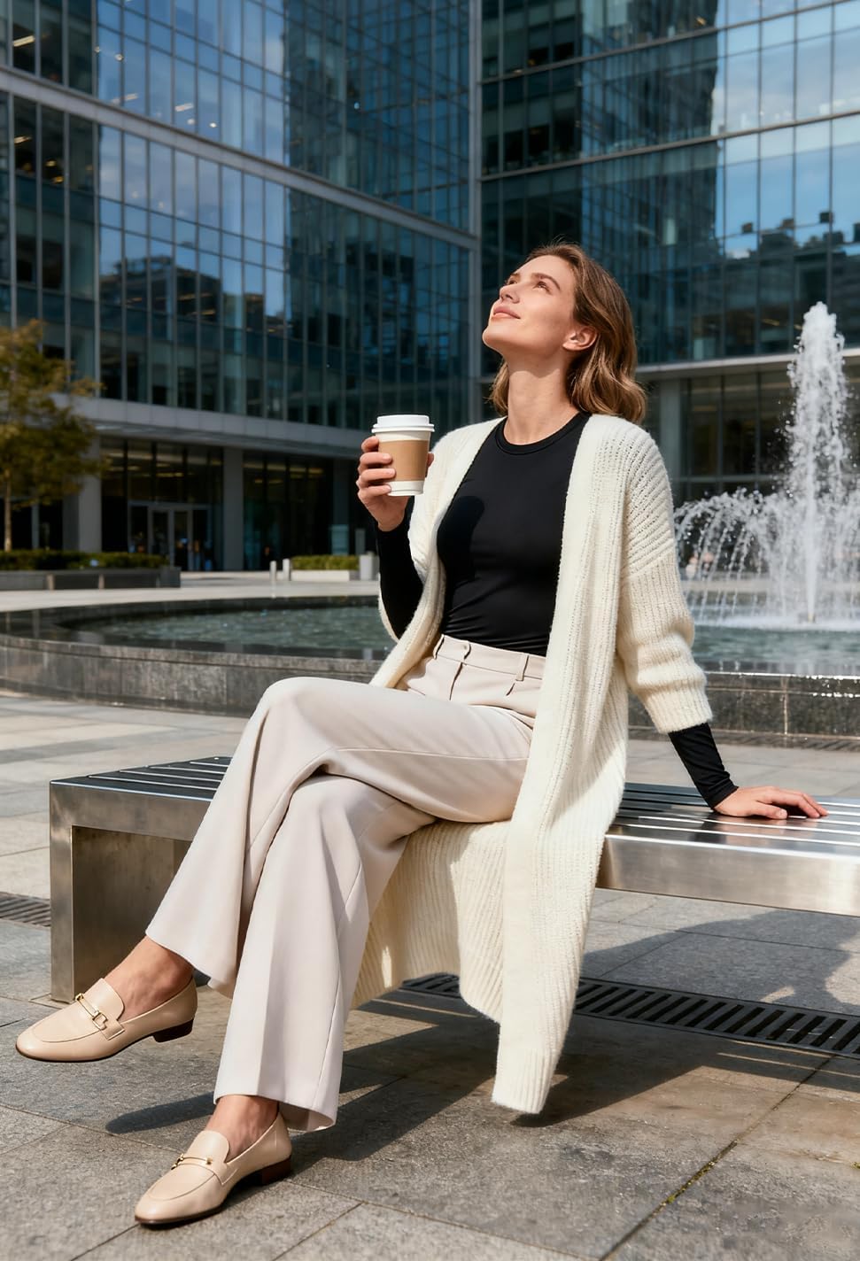 Sunzel Long Sleeve T Shirts for Women with Crew Neck, Double Lined Tops Slim Fit Basic Tee, Casual Undershirt Outfits - Image 6