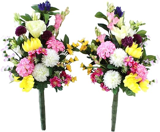 Amazon 山久 造花 仏花 おしきみの入った菊とグラジオラスの花束 一対 1903 4142 Ct触媒 シルクフラワー お彼岸 お盆 お仏壇 お墓 花 お供え 造花 オンライン通販 Amazon 山久 造花 仏花 おしきみの入った菊とグラジオラスの花束 一対 1903 4142 Ct触媒 シルクフラワー お彼岸 お盆 お仏壇 お墓 花 お供え 造花 オンライン通販