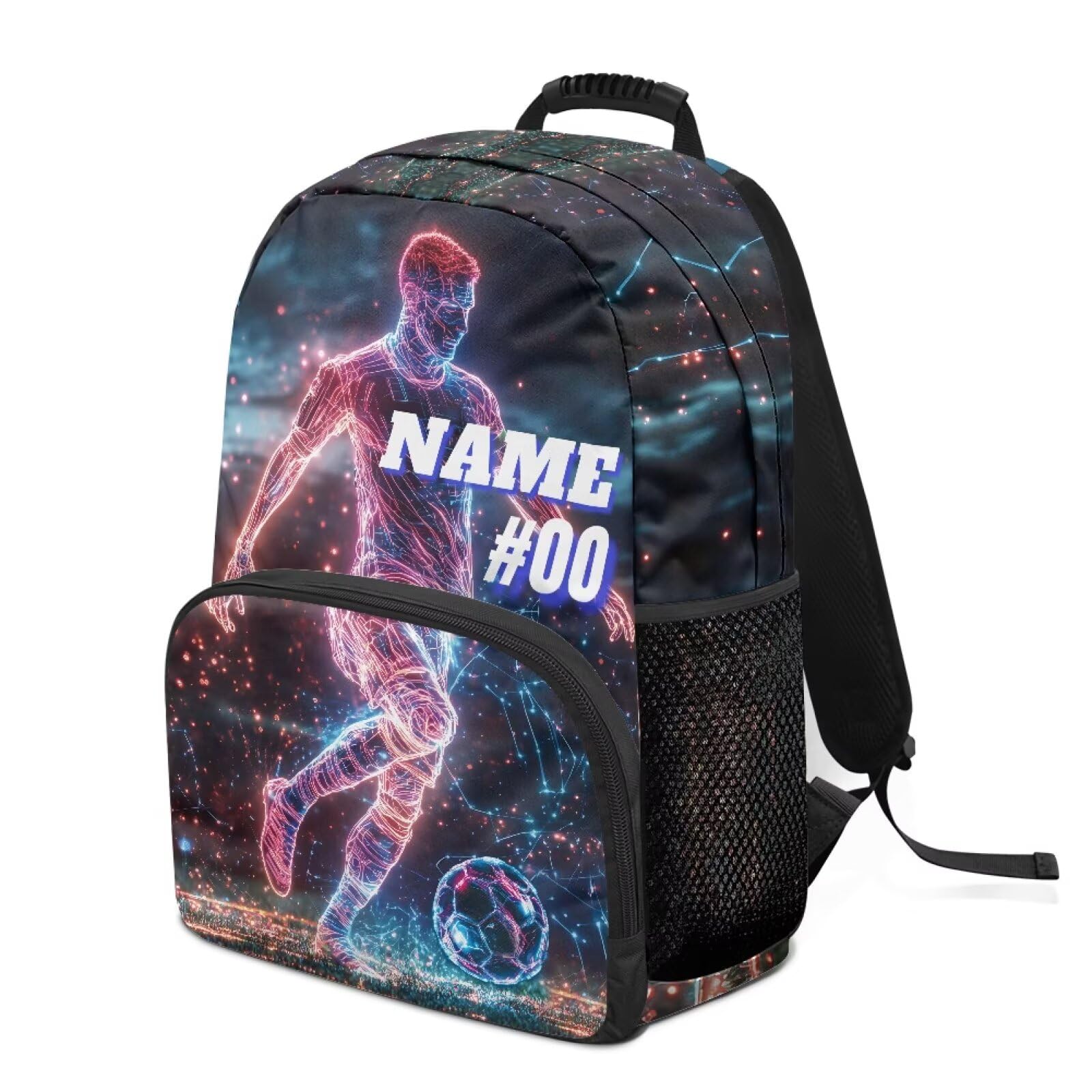 XXQGOMG Personalized Soccer Backpack for Boys Elementary School Backpack 17