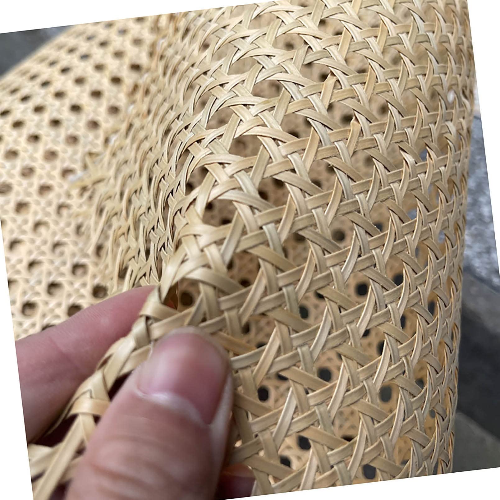 HASMI Rattan Cane Gurting Roll, Gewebter Rohrstock -Materialrolle, Gewebter Offener Mesh Cane, Forniture Decke Diy Supplies/80Cm*400Cm(32In*158In)