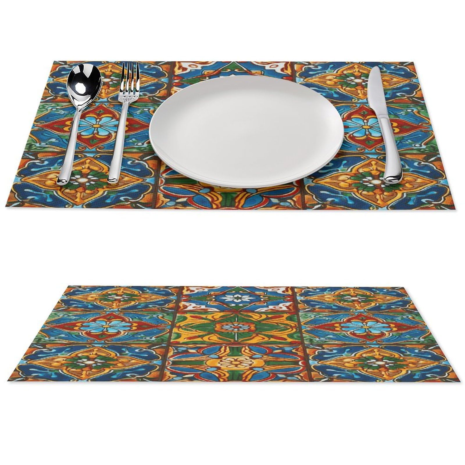 Sets de table mexicains en PVC pour sublimer vos repas de jardin et dîners en extérieur