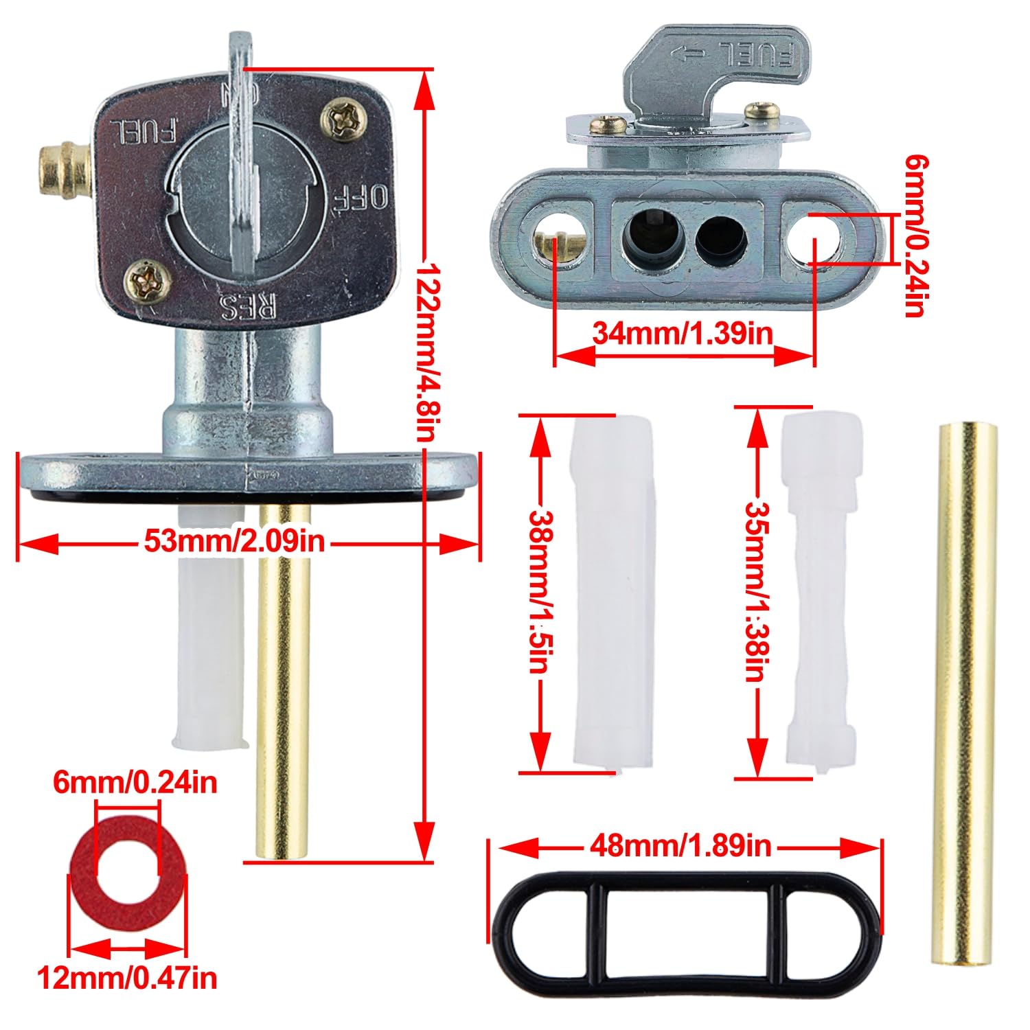 Amazon.com: Fuel Valve Petcock Shut Off Tank Switch for Yamaha Amazon.com: Fuel Valve Petcock Shut Off Tank Switch for Yamaha