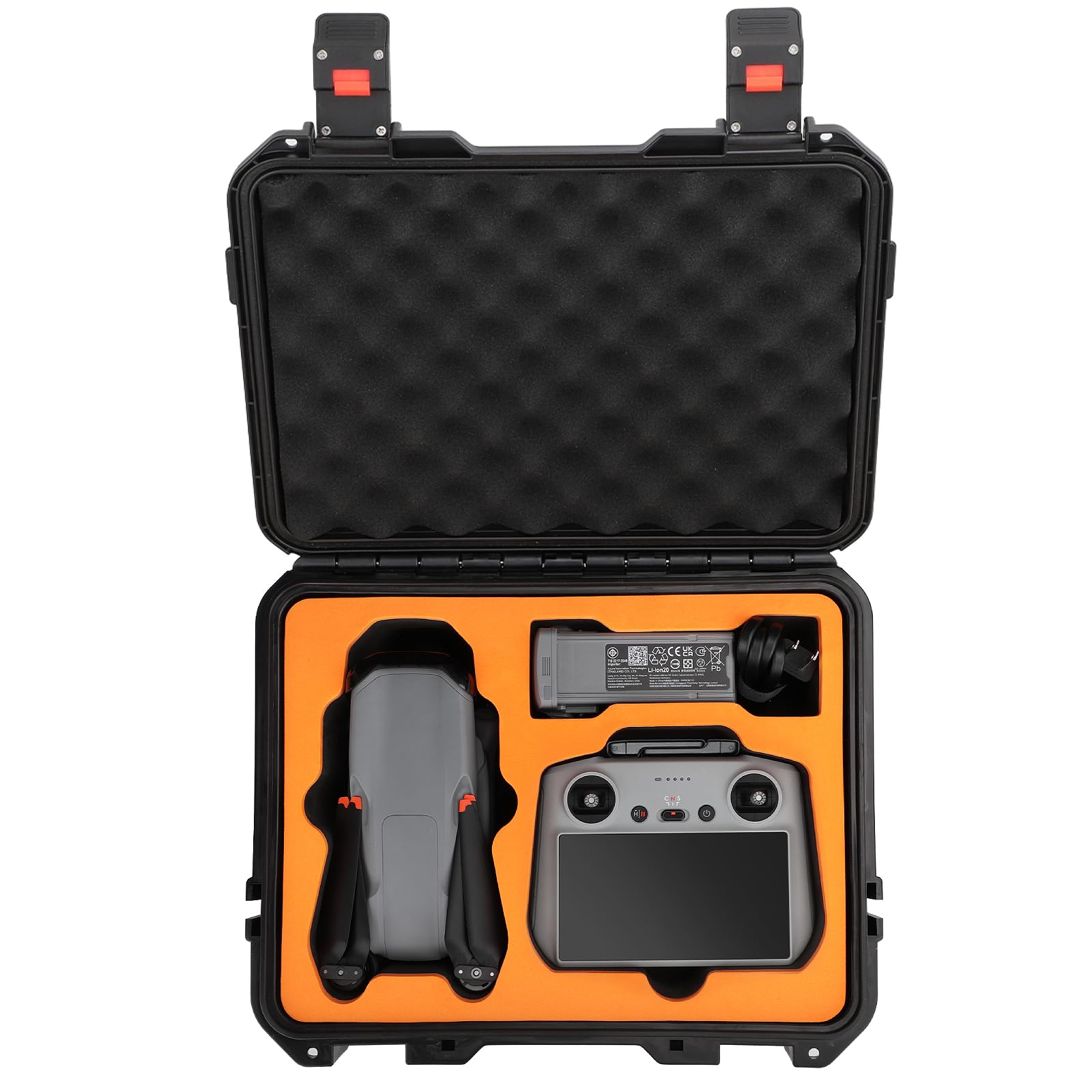 BeisDirect Funda rígida para DJI AIR 3, funda de transporte impermeable para DJI AIR 3 con controlador DJI RC/RC-N2, accesorios de control remoto, maleta a prueba de caídas para exteriores, Versión