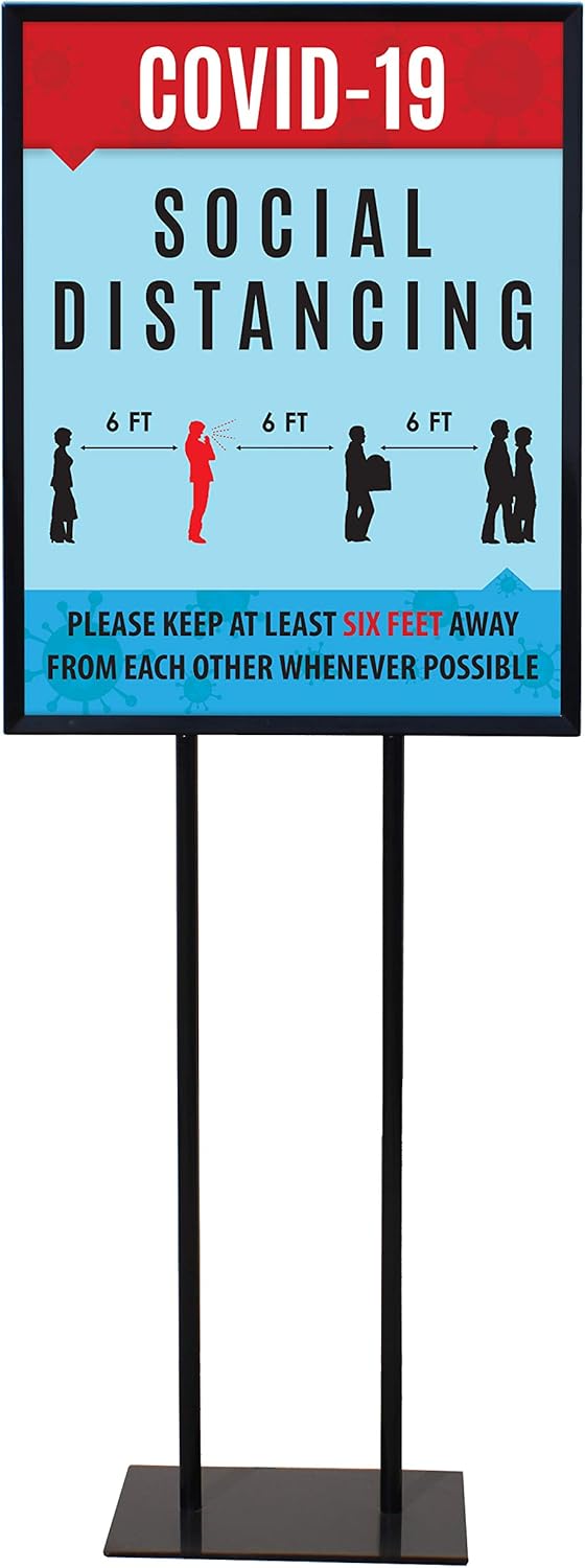 Social Distancing - Floor Standing Sign