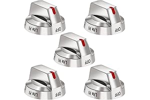 Genuine Samsung Range Oven Replacement Top Burner Control Dial Knob Black compatible...