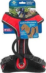 PetSafe Peitoral para cães EasySport – Peitoral acolchoado ajustável com alça de controle e tubulação refletiva – extra pequeno, vermelho