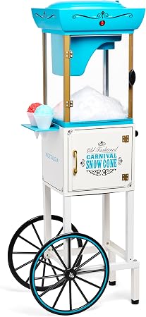 Nostalgia Snow Cone Shaved Ice Machine - Retro Cart Slushie