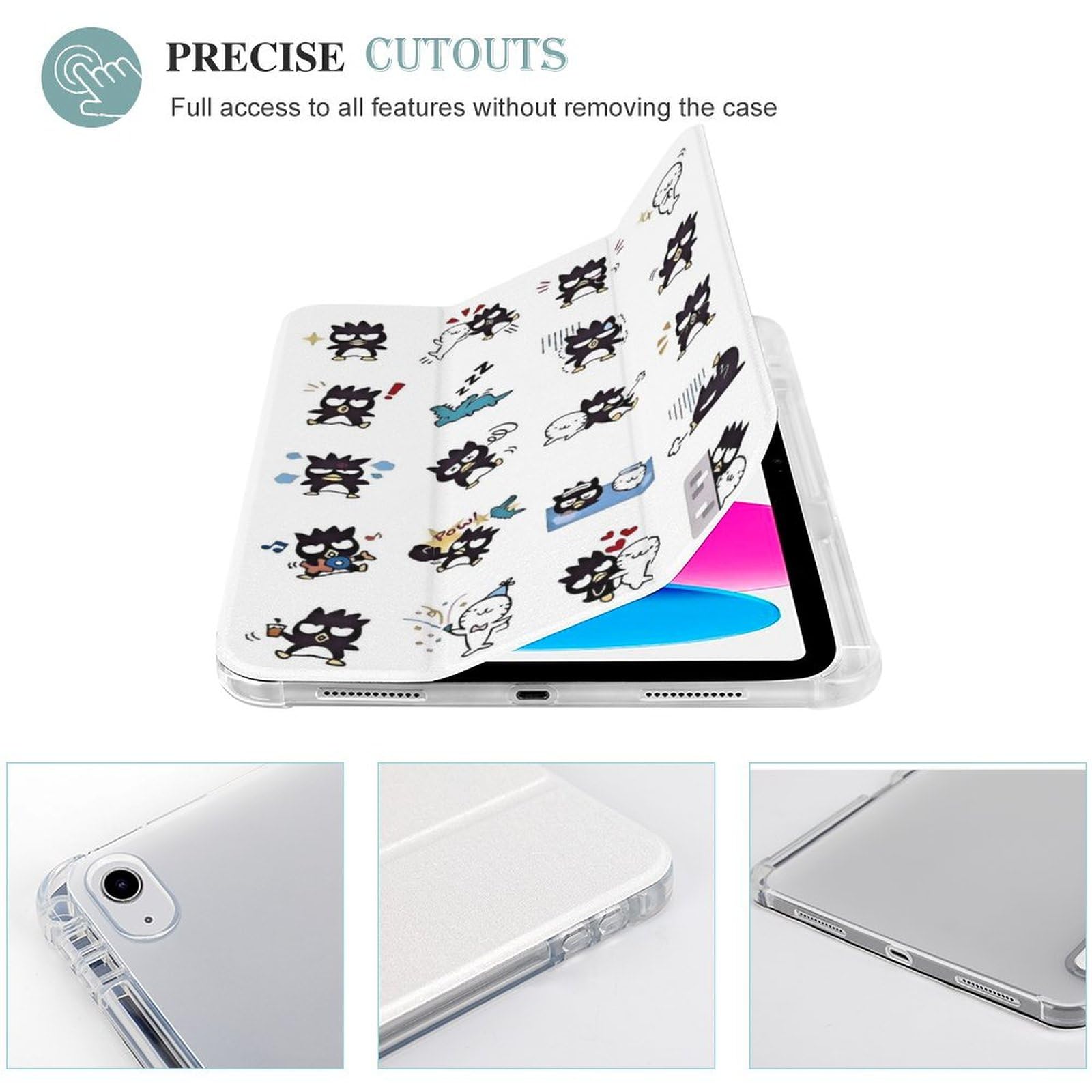 Amazon.co.jp: バッドばつ丸 サンリオ ipad ケース iPad 10 ケース