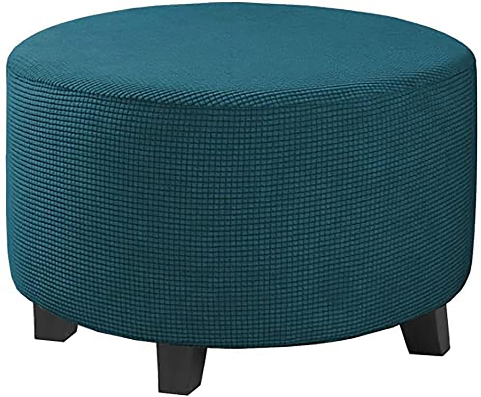 Lenurecg Ottoman Slipcover Round Ottoman Storage Cover, Ottoman Cover Stretch, Folding Stool Covers Furniture Protector Cover for Footrest Ottoman,S