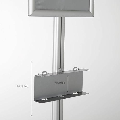 Miniatura 5 de M&T Displays Soporte universal para suelo para caja de productos de salud, máscara facial, guante desechable, tejido facial, hospital con 11 x 17