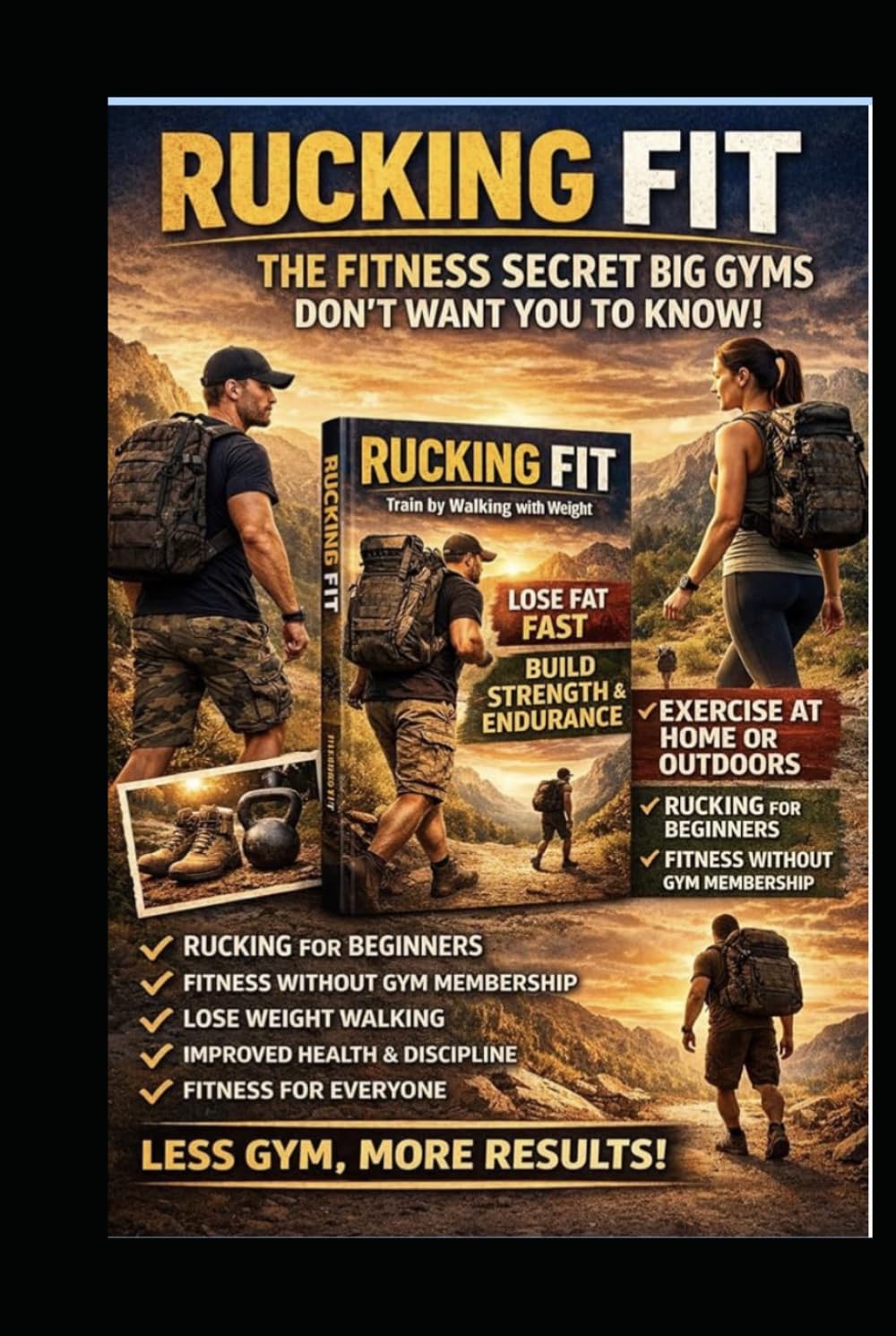 RUCKING FIT: The Secret Big Gyms don’t want you to know (Rucking: Walking to Fitness)