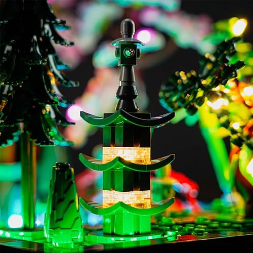 Miniatura 9 de Kit de iluminación LED para Lego Icons Tranquil Garden 10315, luz LED compatible con modelos de bloques de construcción Lego 10315 (versión de