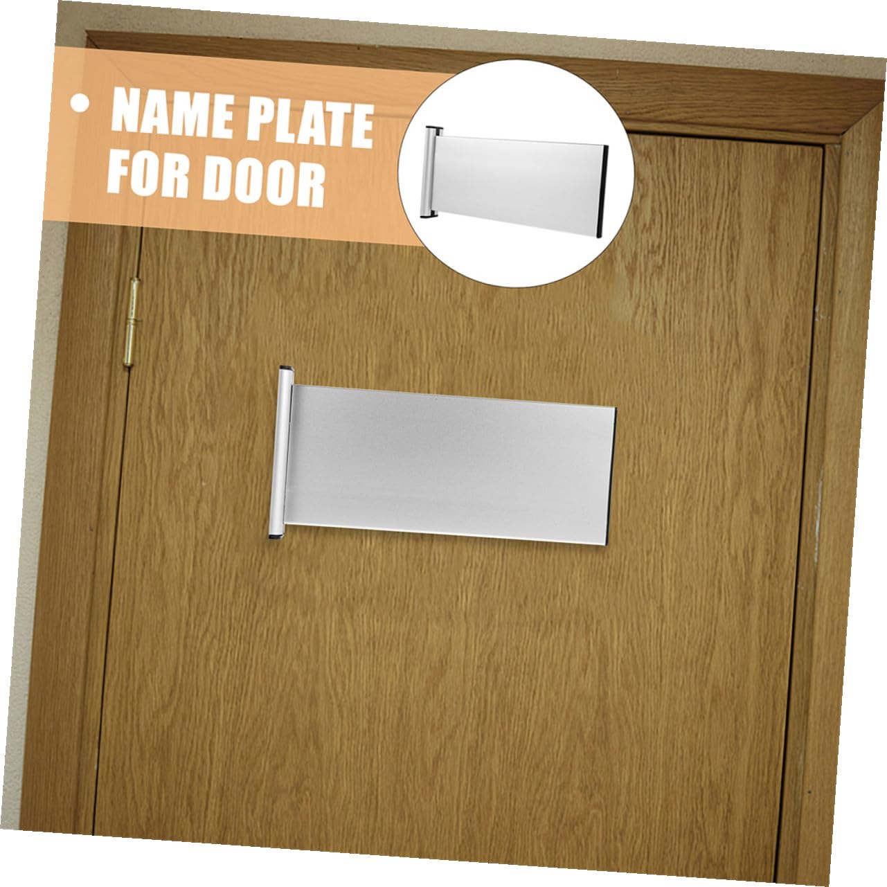 SHINEOFI 3 Stück Aluminium Türschild Doppelseitig Blanko Namensschilder für Büro und Wand Langlebig Individuell Bedruckbar Vielseitig Einsetzbar für Büro Klinik Schule