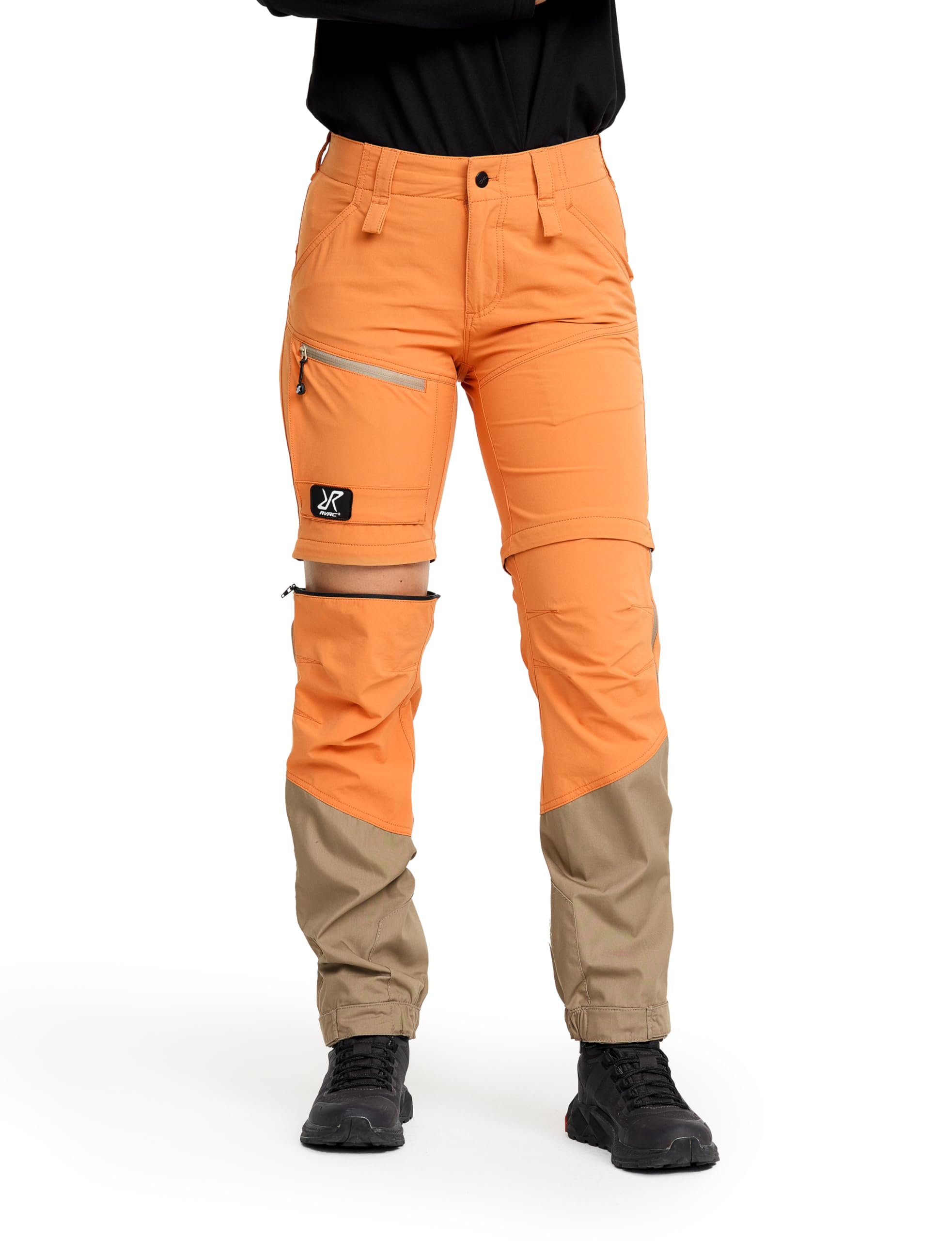 RevolutionRace RVRC GP Pro Stretch Zip-Off Pants für Damen, Wandelbare Wanderhosen für Outdoor-Aktivitäten