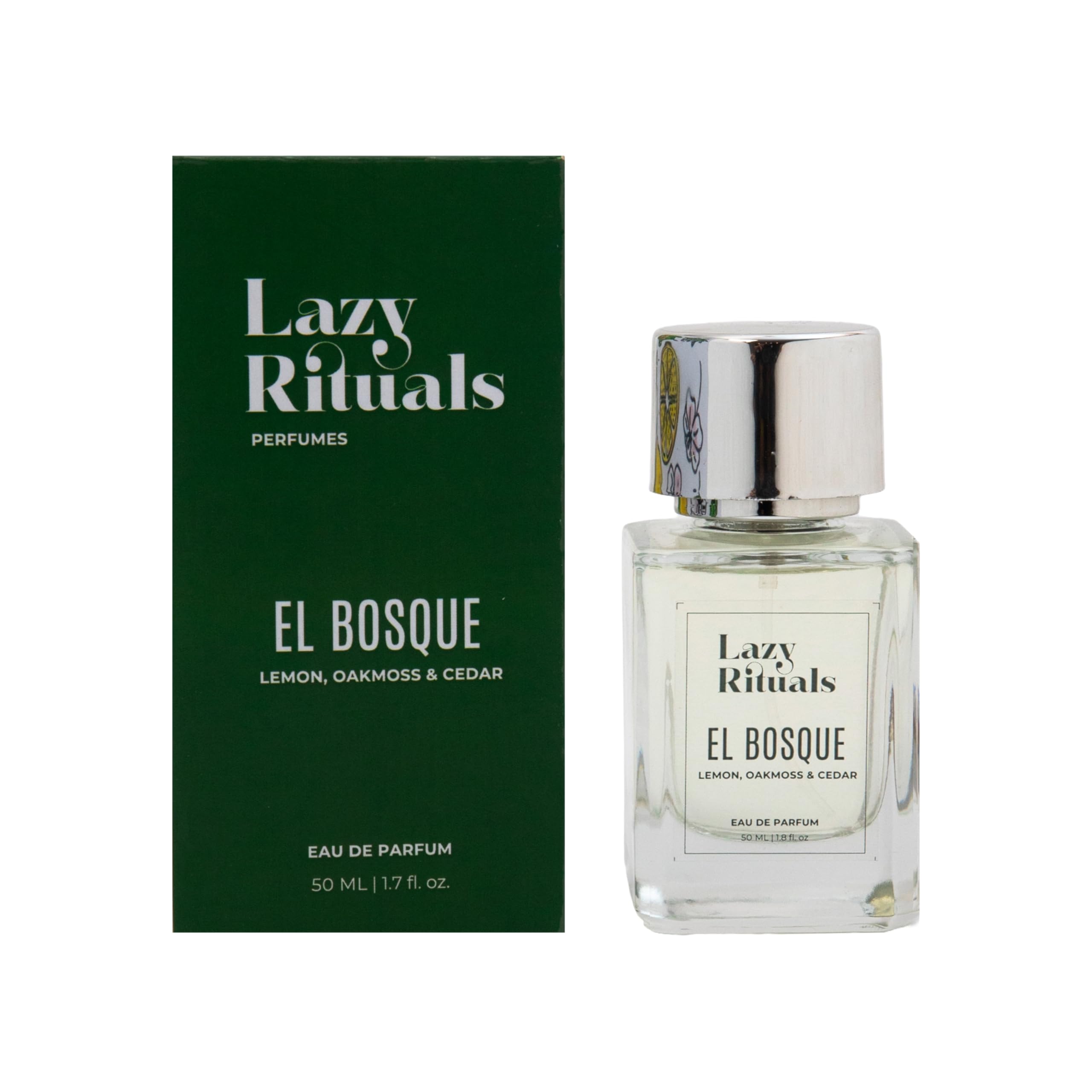 El Bosque Eau de Parfum for Men – 50ml | Captivating Fresh Blend of Jasmine and Oakmoss | Strong Long Lasting Perfume | Gift for Husband, Boyfriend, or Men